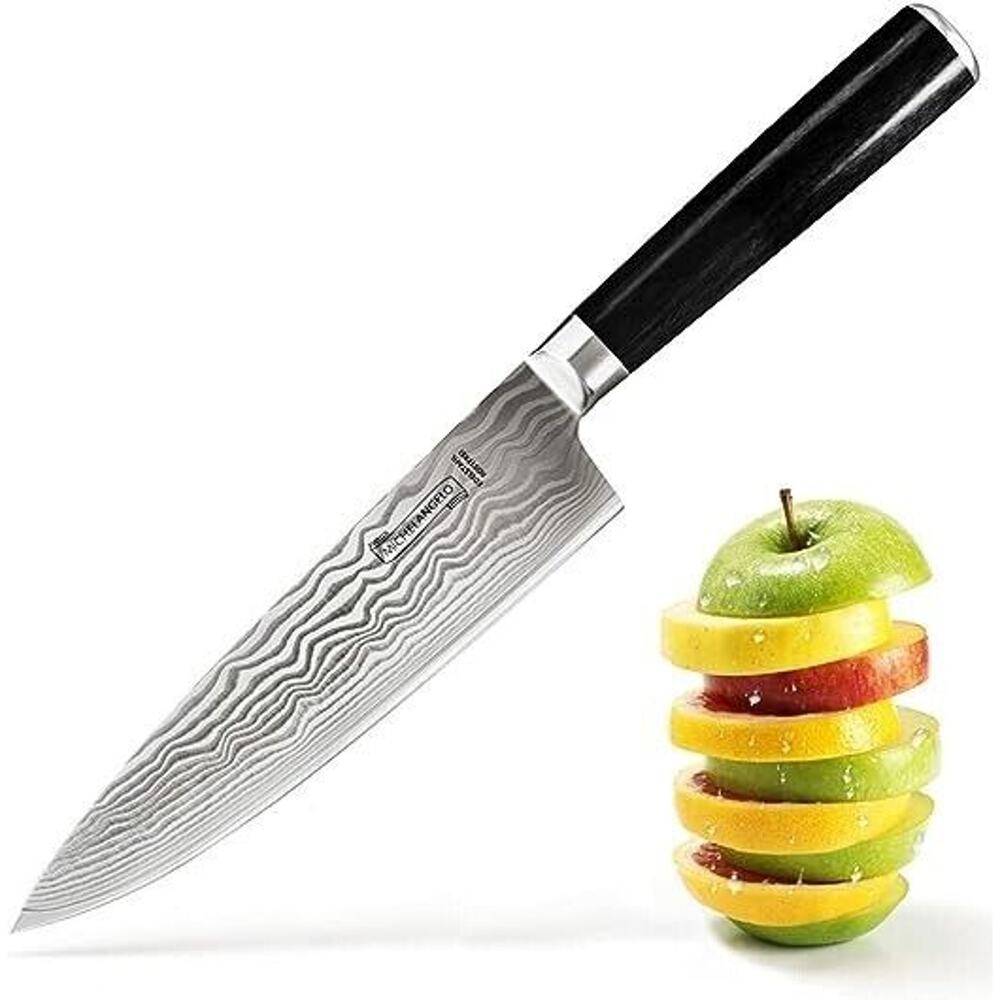 MICHELANGELO Professional Chef Knife 8 Inch Pro, German High Carbon Stainless